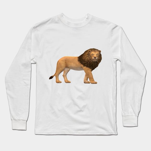 lion Long Sleeve T-Shirt by MOUKI